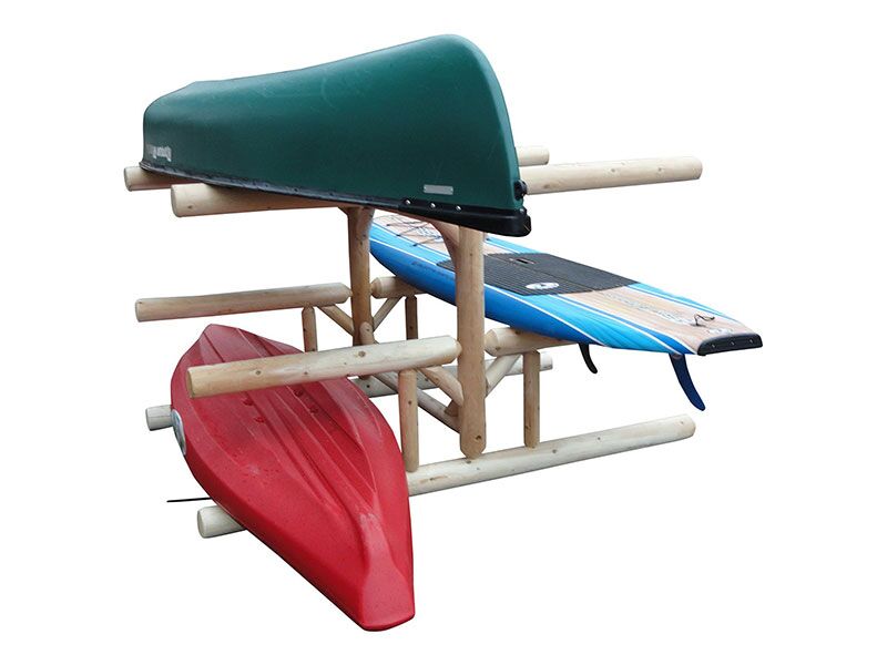 1-Paddleboat + 2 Canoes + 2 Kayak Rack / SUP Rack
