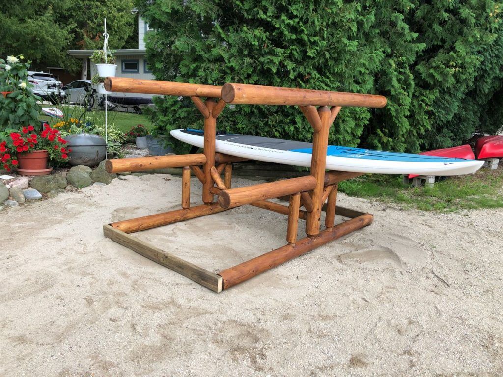 1-Paddleboat + 2 Canoes + 2 Kayak Rack / SUP Rack - Image 5
