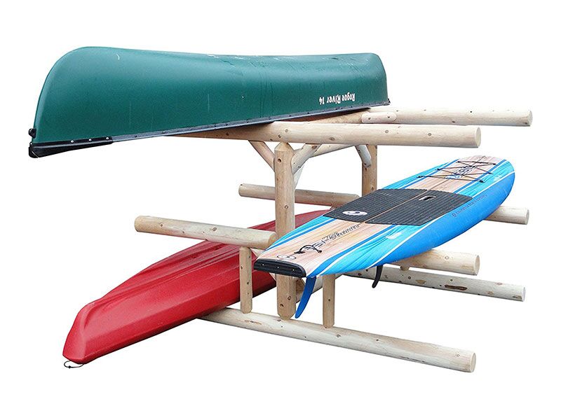 1-Paddleboat + 2 Canoes + 2 Kayak Rack / SUP Rack - Image 2