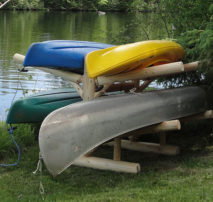 4 Slot Kayak Storage System | Store Up To 4 Boats With This Rack